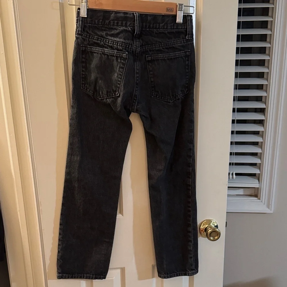 GAP Boys Faded Black Straight Jeans